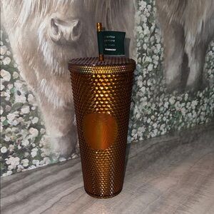 Starbucks Gold Textured Tumbler